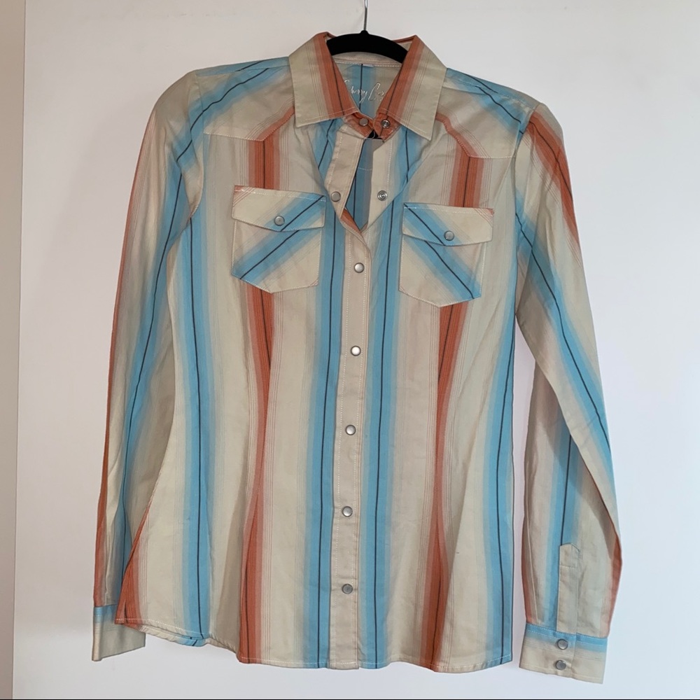 Sherry Cervi by Resistol Stripes Button Down